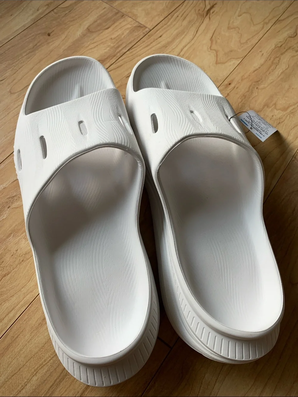 Hoka U Ora Recovery Slide 3 White  Sandals